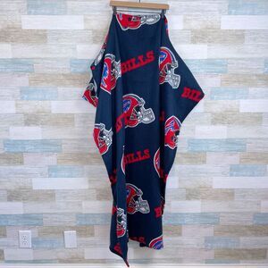 Buffalo Bills NFL Wearable Blanket Tailgate Fleece Blue Red Adult One Size